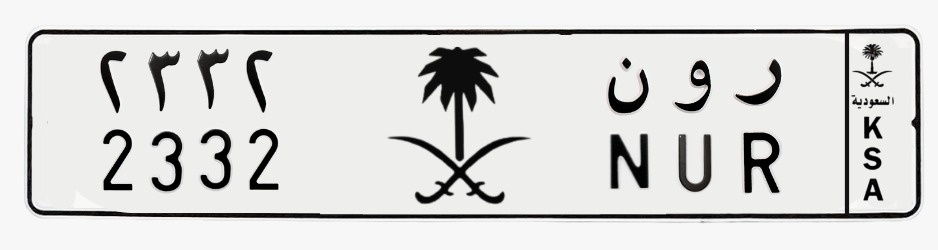 لوحة ر و ن - 2332
