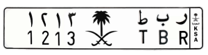 لوحة ر ب ط 1213