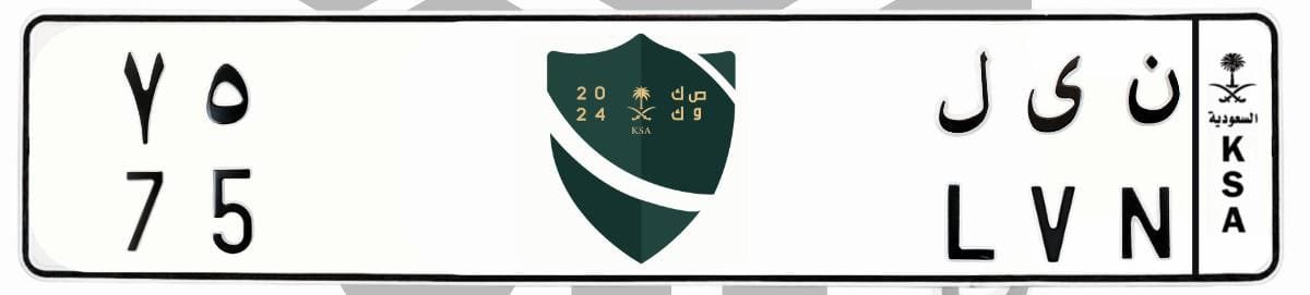لوحة ن ى ل 75